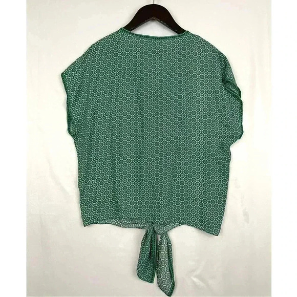 Max Studio Sleeveless Tie Waist Blouse Top MEDIUM Women's Printed Pattern - Picture 3 of 10